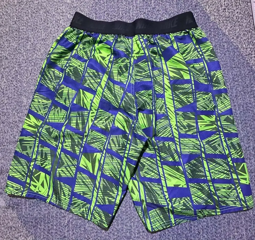 Nike Men's Tropical Geometric Print Mesh-Lined Swim Board Shorts
